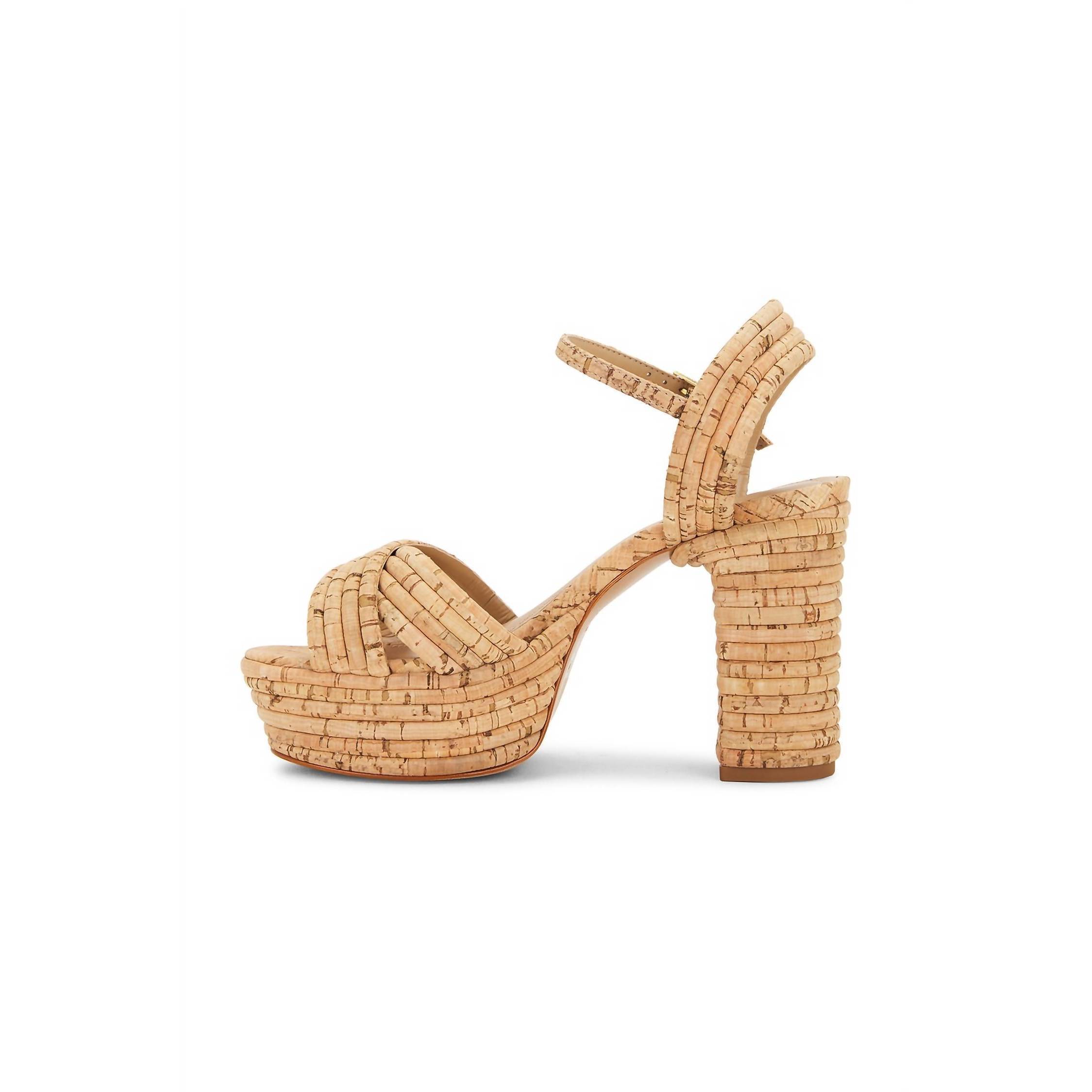 New Schutz Womens Latifah Platform Sandals In Natural